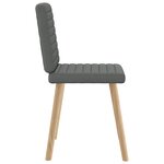 vidaXL Chaises à manger lot de 4 gris foncé tissu