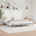 vidaXL Cadre de lit sans matelas sonoma gris 120x200cm bois ingénierie
