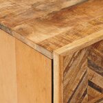 vidaXL Table de chevet Marron 50 x 33 x 60 cm Bois de mangue massif