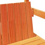 vidaXL Banc avec toit cire marron 117 5x70x176 5 cm bois de pin massif