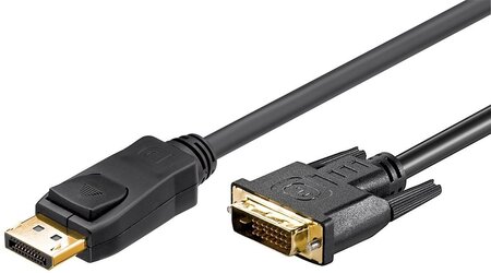 Câble DisplayPort vers DVI-D Goobay 2m M/M (Noir)