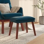 vidaXL Repose-pied Bleu 45x29 5x35 cm Velours