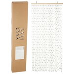 H&S Collection Rideau de porte 90x200 cm bambou multicolore