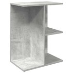 vidaXL Tables de chevet 2 Pièces gris béton 46 5x29x61 cm bois ingénierie