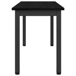 vidaXL banc Chêne noir 110 x 35 x 45 cm Bois d'ingénierie