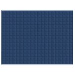 vidaXL Couverture lestée Bleu 150x200 cm 11 kg Tissu