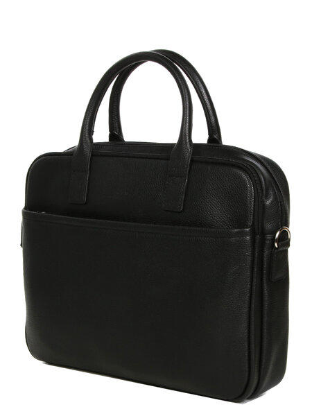 Sacoche ordinateur Allure en cuir - 13 pouces - KATANA - L36.0 x H28.0 x P8.0 cm - 69362-Noir