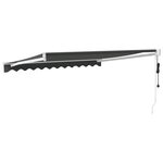 vidaXL Auvent rétractable automatique anthracite 3 5x2 5 m
