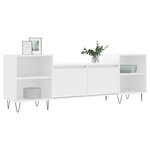 vidaXL Meuble TV Blanc 160x35x55 cm Bois d'ingénierie