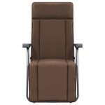 vidaXL Chaises pliables de jardin avec coussins lot de 2 Marron