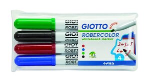 Etui de 4 marqueurs Tableau blanc Pointe Moyenne Ogive Assorties GIOTTO