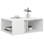 vidaXL Table basse Blanc 90x67x33 cm Aggloméré