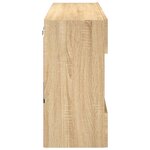 vidaXL Meuble TV mural avec lumières LED chêne sonoma 98 5x30x60 5 cm