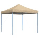 vidaXL Tente de fête 292 x 292 x 315 cm Beige Tissu Oxford