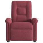 vidaXL Fauteuil inclinable Rouge bordeaux Tissu