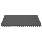 vidaXL Tissu de remplacement pour auvent Anthracite 5x3 5 m