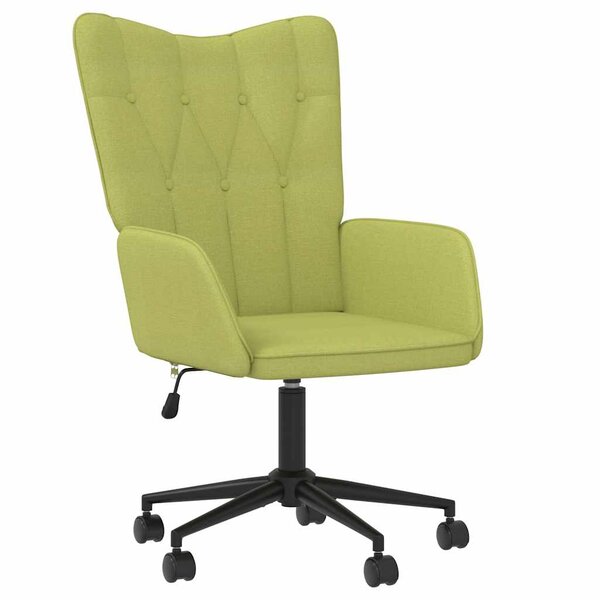vidaXL Chaise de relaxation Vert Tissu