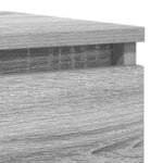 vidaXL Buffet sonoma gris 100x35x76 cm bois d'ingénierie