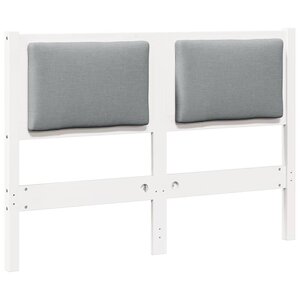 vidaXL Tête de lit Autre Blanc 120 cm Bois massif en pin