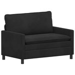 vidaXL Ensemble de Canapés 2 Pièces Noir Velours