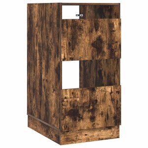 vidaXL Armoire à Laver avec stockage Chêne fumé Bois d'ingénierie