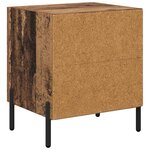vidaXL Cabinet de chevet avec tiroir Bois ancien 40 x 35 x 47.5 cm