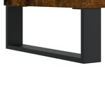 vidaXL Meuble TV chêne fumé 100x34 5x44 5 cm bois d'ingénierie