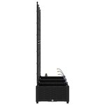 vidaXL Pots de jardin Noir 120 x 40 x 126 cm Acier