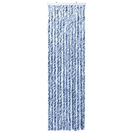 vidaXL Moustiquaire Bleu et blanc 120x220 cm Chenille
