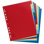 Intercalaires Imprimés Numériques Pp Couleurs 12/100e - 10 Positions - A4+ - Assorties Vives - X 20 - Exacompta