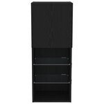 vidaXL Meuble TV Chêne noir 40.5 x 30 x 102 cm Bois d'ingénierie