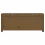 vidaXL Boîte de rangement Marron miel 110x50x45 5cm Bois massif de pin
