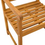 vidaXL Chaises de jardin 6 Pièces Naturel Bois d'Acacia Massif