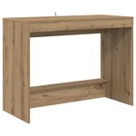 vidaXL Bureau de lit Chêne artisanal Bois d'ingénierie