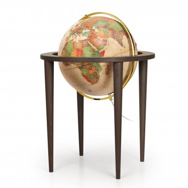 Globe terrestre lumineux sur pied Ø 50 cm - Queen Antique