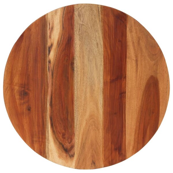 vidaXL Dessus de table bois massif d'acacia rond 15-16 mm 60 cm