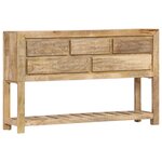 vidaXL Buffet 120 x 30 x 75 cm Bois de manguier massif