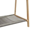 vidaXL Porte-vêtement avec étagères 106x34x102 cm bambou