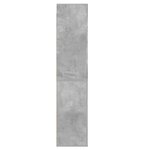 vidaXL Buffet haut Gris béton Bois d'ingénierie