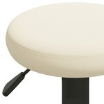 vidaXL Tabourets de bar lot de 2 crème velours