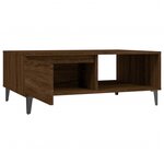 vidaXL Table basse chêne marron 90x60x35 cm bois d'ingénierie