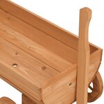 vidaXL Chariot décoratif 70x43x54 cm bois massif de sapin