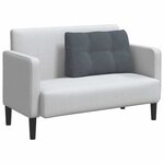 vidaXL Coussin de Dos Gris foncé 80 x 24 x 50 cm Velours