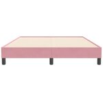 vidaXL Sommier à lattes de lit sans matelas rose 140x210 cm velours