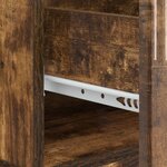 vidaXL Table basse Chêne fumé 49 x 50 x 37 cm Bois d'ingénierie