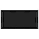 322898 vidaXL Coffee Table Black 100x50x35 cm Tempered Glass