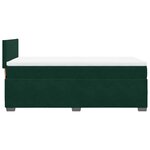 vidaXL Sommier à lattes de lit avec matelas Vert foncé 90x200 cm