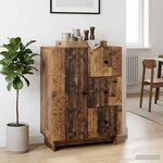 vidaXL Buffet Bois ancien 66 x 34 5 x 90 cm Bois d'ingénierie