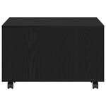 Table basse vidaXL Chêne noir 60x60x38 cm en bois aggloméré