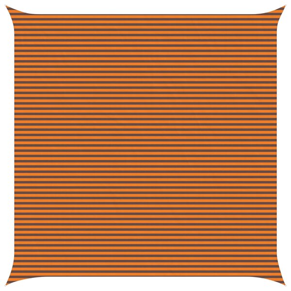 vidaXL Voile d'ombre Orange et marron 7 x 7 m 100   polyester Oxford